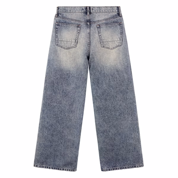Metallic Skeleton Hands Chrome Printed Denim Jeans collection product photo