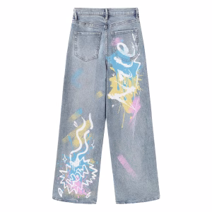 Echo Splash Printed Denim Jeans