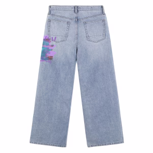 Blurred Reality Printed Denim Jeans