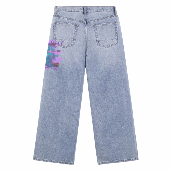Blurred Reality Printed Denim Jeans collection product photo