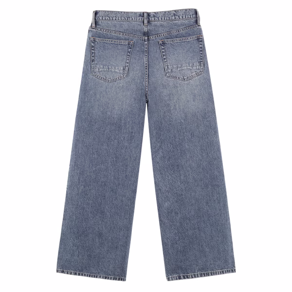 Oriental Serpent Totem Printed Denim Jeans collection product photo