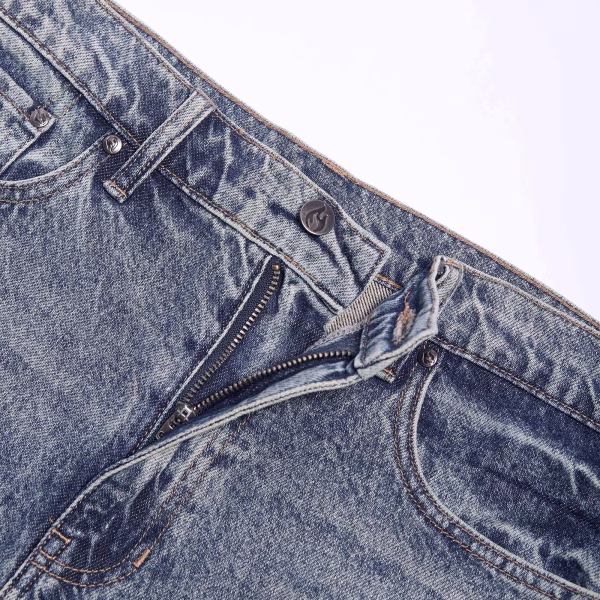 Oriental Serpent Totem Printed Denim Jeans collection product photo