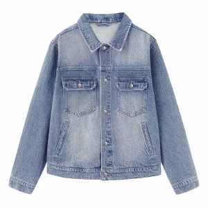 “Clash of Faith” Jesus vs Buddha Boxing Match Light Denim Jacket
