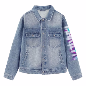Pop Art Marilyn Monroe Graffiti Portrait Denim Jacket