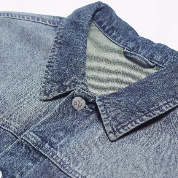 "Holy Peace" Gothic Cross & White Doves Denim Jacket jackets product photo