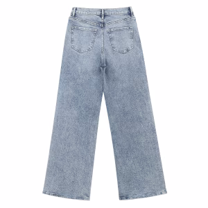 Playful Doodle Stars & Hearts Paint Splatter Denim Jeans
