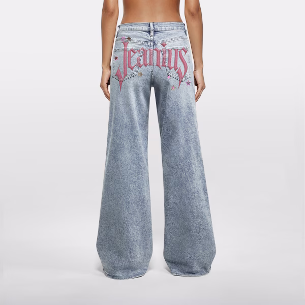 Starfish Charm Necklace & Jeanius Logo Printed Denim Jeans collection product photo