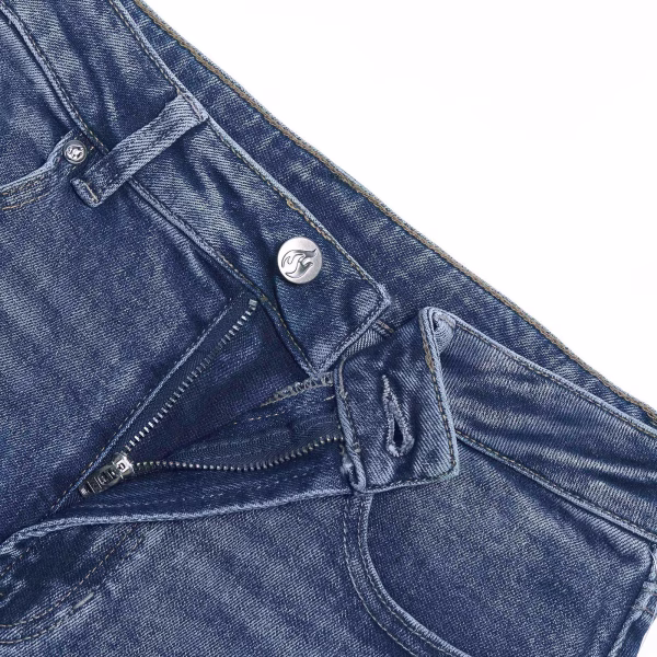 "Fairy Whisper" White Butterfly & Floral Printed Denim Jeans collection product photo