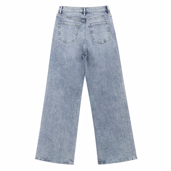 "Crimson Grasp" Bloody Handprint & Chains Printed Denim Jeans collection product photo