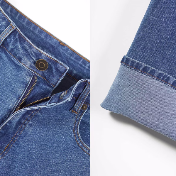 "Coquette Cherry Bow" All-Over Printed Denim Jeans collection product photo