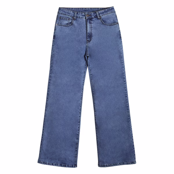 "Starry Slinky Dog" U-Shaped Back Printed Wide-Leg Jeans collection product photo