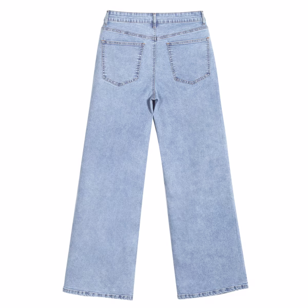 "Legend's Legacy" Argentina Soccer Tribute Wide-Leg Printed Denim Jeans collection product photo
