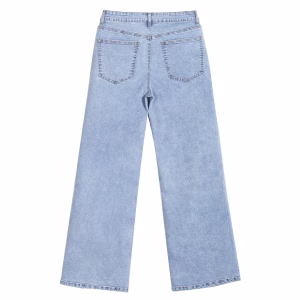 “Dreamy Cowgirl” Rhinestone & Floral Wide-Leg Printed Denim Jeans