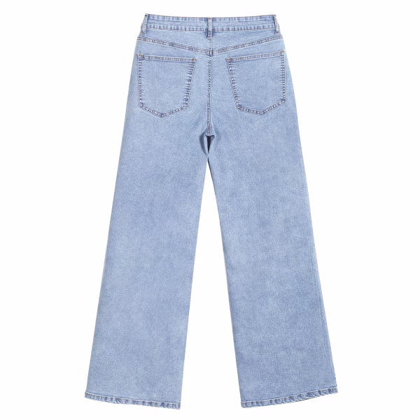 "Boho Dreamcatcher" Tribal Pattern Wide-Leg Printed Jeans collection product photo