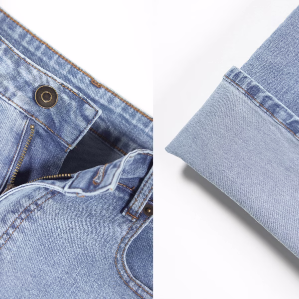 "Coquette Cherry Bow" All-Over Printed Denim Jeans collection product photo